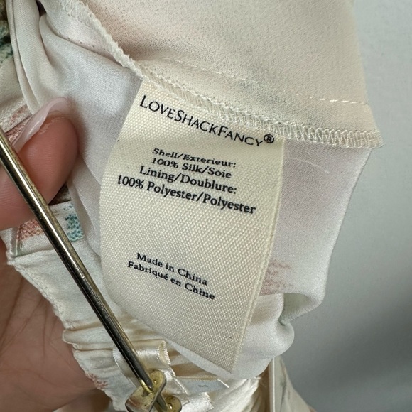 LoveShackFancy Celestine Silk Pant Size S MSRP $495 - Picture 7 of 10